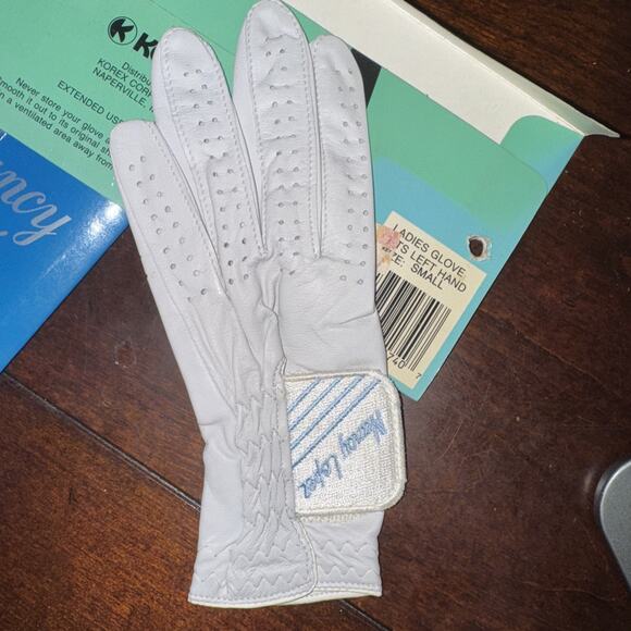 Lot Of 6 Vintage Ladies Left Size Small Golf Glove Nancy Lopez Leather white NOS - Picture 4 of 10
